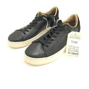 Toms Mens 9 Lenox Leather Sneaker Nubuck l
